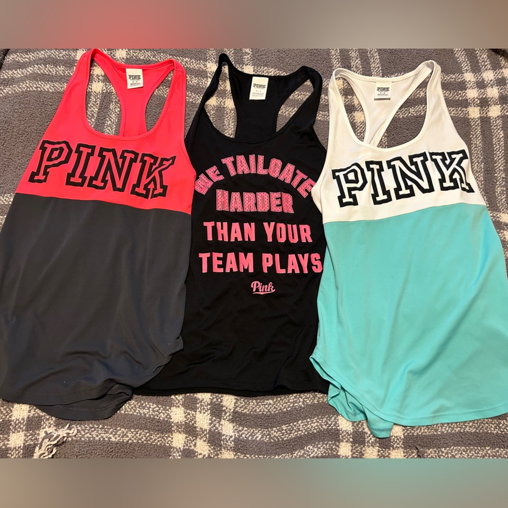 Pink tank tops